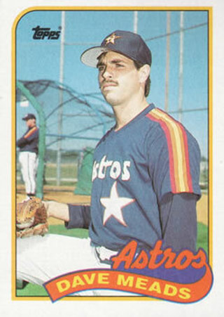 Dave Meads 1989 Topps Houston Astros
