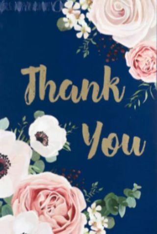 ➡️⭕(1) 10x13" 'Thank You' FLORAL POLY MAILER
