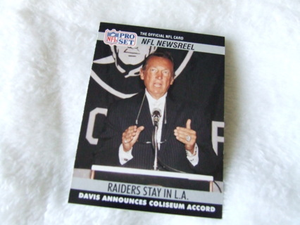 1990 Al Davis Oakland Raiders Pro Set Card #786