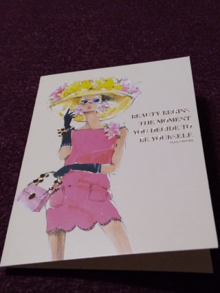 COCO CHANEL NOTECARD - BEAUTY