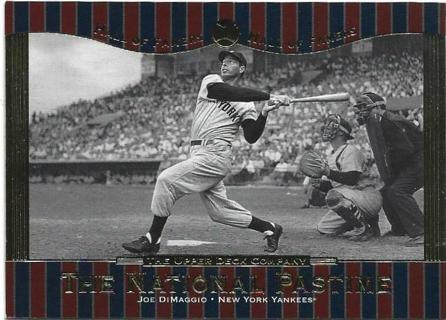 2001 UPPER DECK JOE DIMAGGIO HALL OF FAMERS CARD