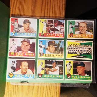 9 - LOT 1960 TOPPS - LOW TO MID GRADE - BASEBALL CARDS