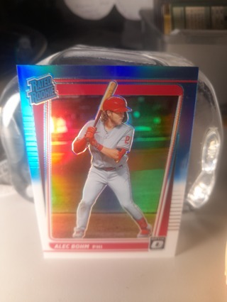 2021 Alec Bohm Rated Rookie Silver Halo Refractor Phillies