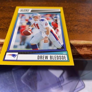 2022 score yellow Drew Bledsoe football card 