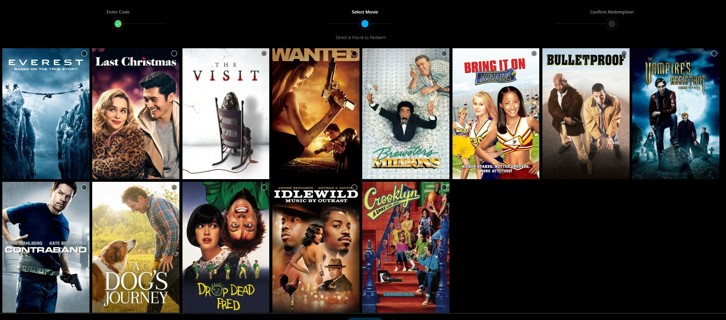 Universal Pick One HD MA Movies Anywhere Redeem Digital Code Movie Film