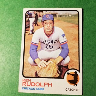 1973 - TOPPS BASEBALL CARD NO. 414 - KEN RUDOLPH - CUBS - NRMT/MT+