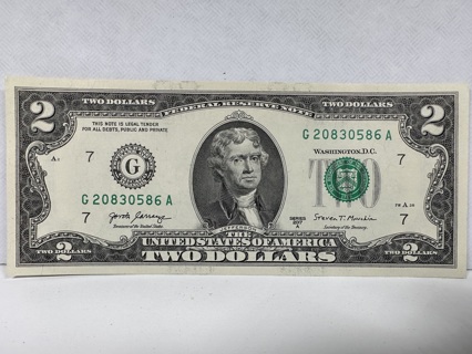 2017 A Series $2 Dollar Bill Mint Uncirculated