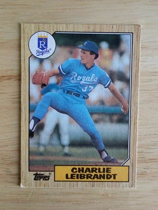 87 Topps Charlie Leibrandt #223