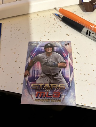 2023 topps update stars of mlb chrome rc anthony volpe