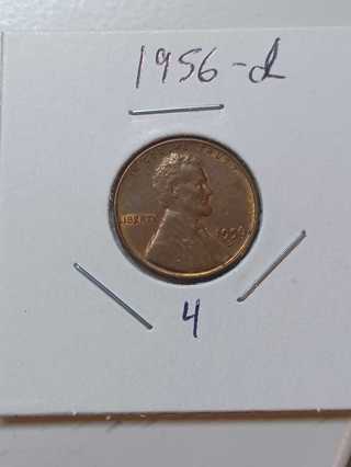 1956-D Lincoln Wheat Penny! 19.4