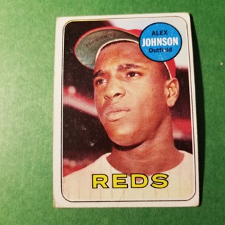 1969 - TOPPS EXMT - NRMT BASEBALL - CARD NO. 280 - ALEX JOHNSON - REDS