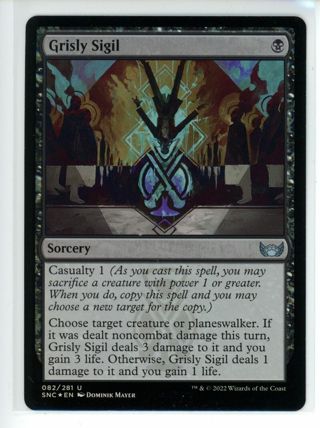 MTG Magic the Gathering Grisly Sigil (82/484)