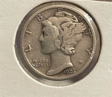 1926 MERCURY DIME 90% Silver US Dime