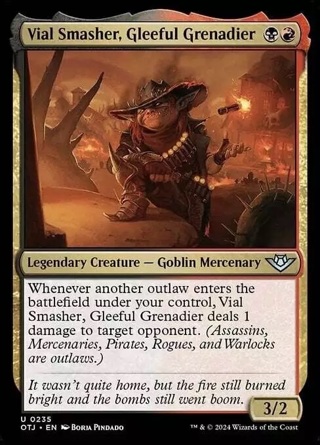 Vial Smasher, Gleeful Grenadier - foil - Outlaws of Thunder Junction