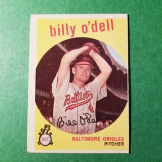 1959 - TOPPS EXMT - NRMT BASEBALL - CARD NO. 250 - BILLY O'DELL - ORIOLES  