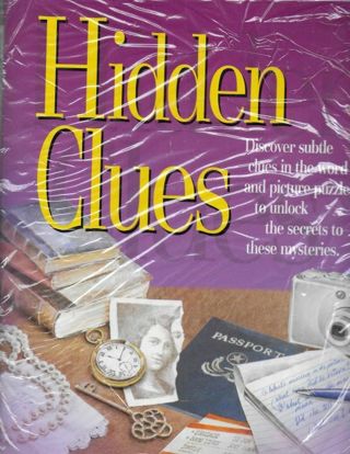 NEW & SEALED PUZZLE BOOK : HIDDEN CLUES