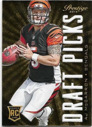 2014 PRESTIGE AJ McCARRON ROOKIE INSERT CARD