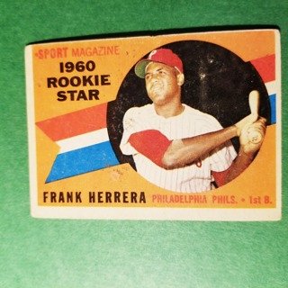 1960 - TOPPS BASEBALL CARD NO. 130 -   FRANK HERRERA - PHILLIES - EXMT-NRMT+