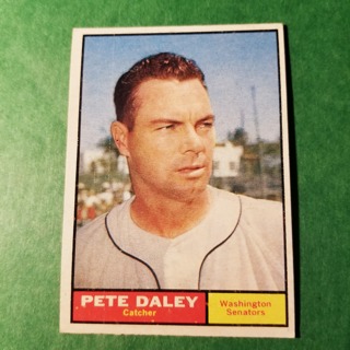 1961 - TOPPS BASEBALL CARD NO. 158 - PETE DALEY - SENATORS