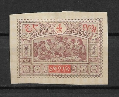 1894 Obock Sc48 4c Natives unused/no gum