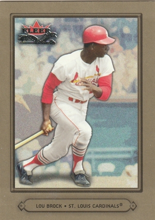 2002 Fleer Fall Classic Lou Brock #20 HOF