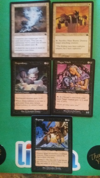 set of 5 magic the gathering cards free shipping