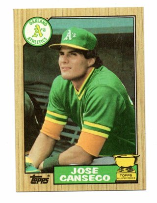 1987 Topps Jose Canseco Rookie #620