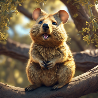 Listia Digital Collectible: Quokka In A Tree