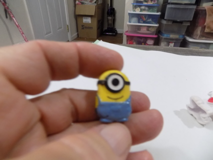 1inch Minion eraser 1 eye blue suspender pants