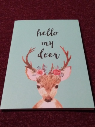 Notecard - hello my deer
