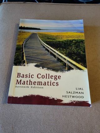 Unused Book Basic College Mathematics seventh Edition