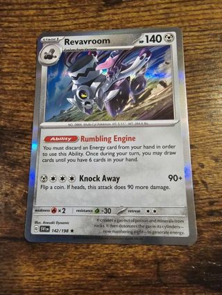 Pokemon Revavroom holo rare card 142/198