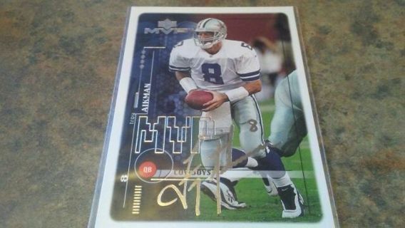 1999 UPPER DECK MVP TROY AIKMAN DALLAS COWBOYS FOOTBALL CARD# 51 HALL OF FAMER