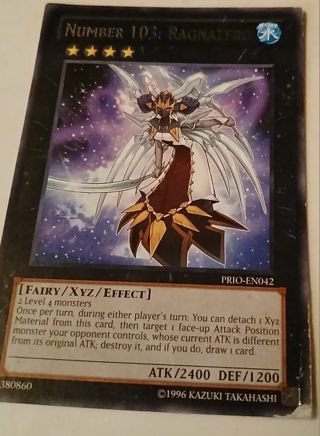 YU-GI-OH- NUMBER 103- RAGNAZERO- SUPER RARE