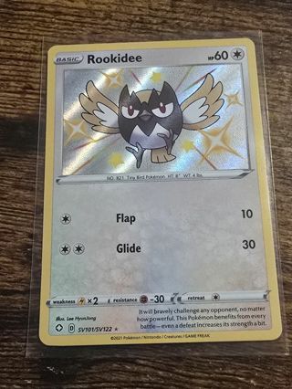 Pokemon Rookidee holo rare card sv101/sv122