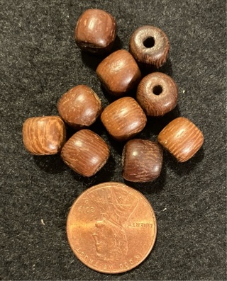 10 Wood Beads