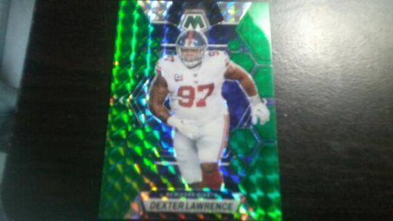 2023 PANINI MOSAIC GREEN PRIZM DEXTER LAWRENCE NEW YORK GIANTS FOOTBALL CARD# 178