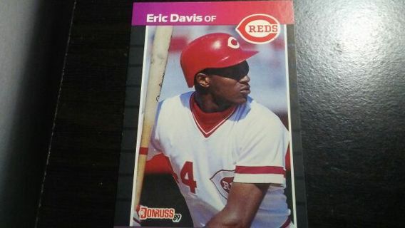 1989 DONRUSS ERIC DAVIS CINCINNATI REDS BASEBALL CARD# 80