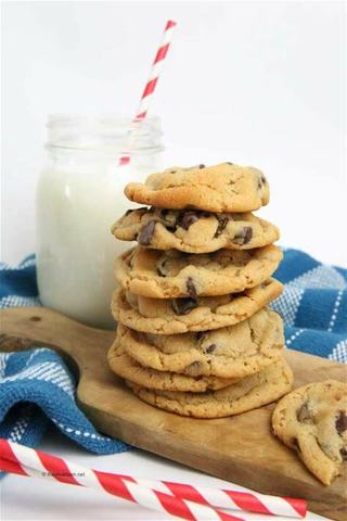 old fashion  Peanut Butter and Chocolate Chip Cookies recipe card,,,gin=20 recipes
