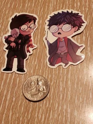 Chibi Cartoon Harry Potter Vinyl Decal