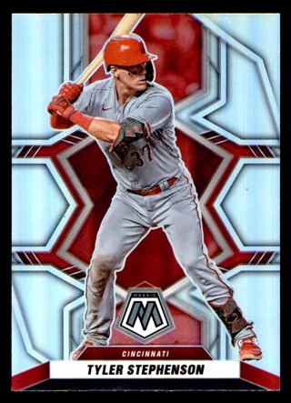 2022 Panini Mosaic Tyler Stephenson Silver Prizm #146 - Cincinnati Reds