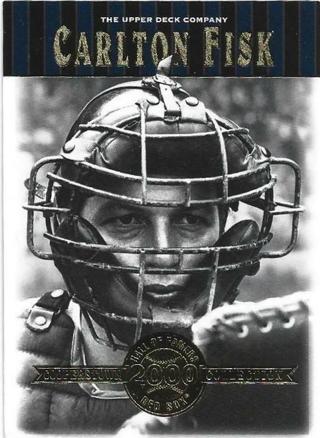 2001 UPPER DECK CARLTON FISK HALL OF FAMERS CARD