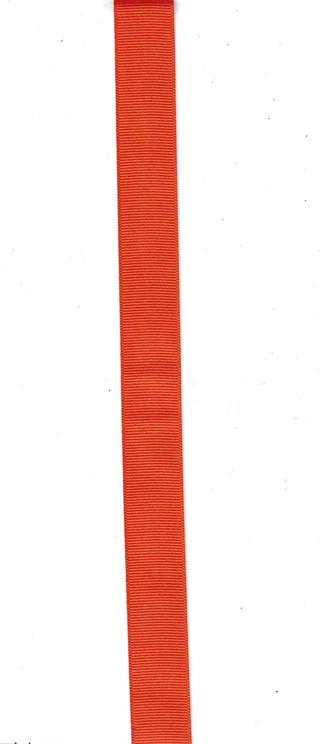 Orange Ribbon, 1 inch wide x 1 yard