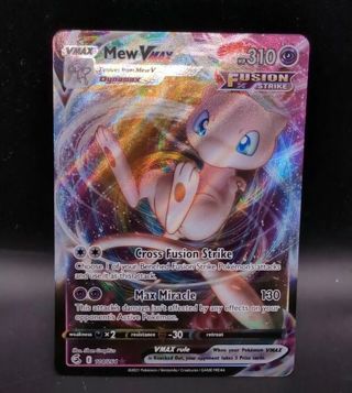 NM Mew VMAX Textured Full Art Pokemon card