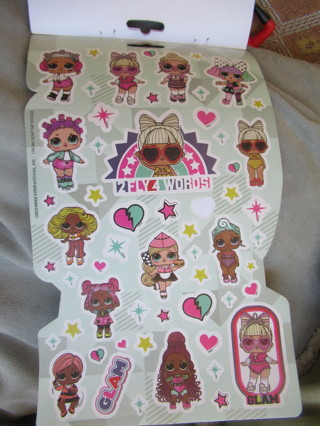 Colorful sheet of LOL GIRLS to enjoy stickers!  NEW!