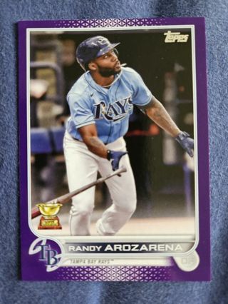 2022 Topps Series One Purple Randy Arozarena