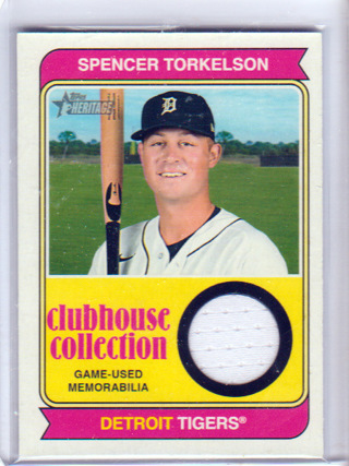 Spencer Torkelson, 2023 Topps Clubhouse Collection RELIC Card #CCR-ST, Detroit Tigers, (L3