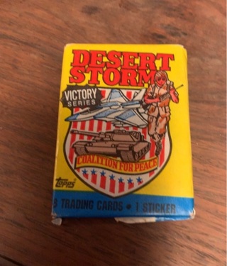 Desert storm victory series pack of 8 cards + 1 sticker