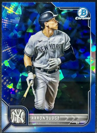 2022 Bowman Chrome Sapphire #90 Aaron Judge New York Yankees Sapphire Refractor