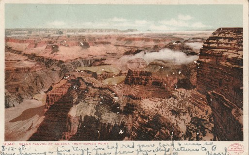 Vintage Used Postcard: GIN: 1908 Grand Canyon, AZ